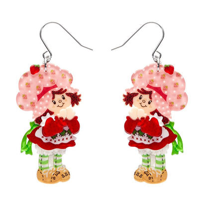 Simple Strawberry Pleasures Drop Earrings  -  Erstwilder  -  Quirky Resin and Enamel Accessories