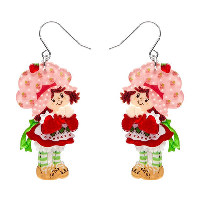 Simple Strawberry Pleasures Drop Earrings  -  Erstwilder  -  Quirky Resin and Enamel Accessories