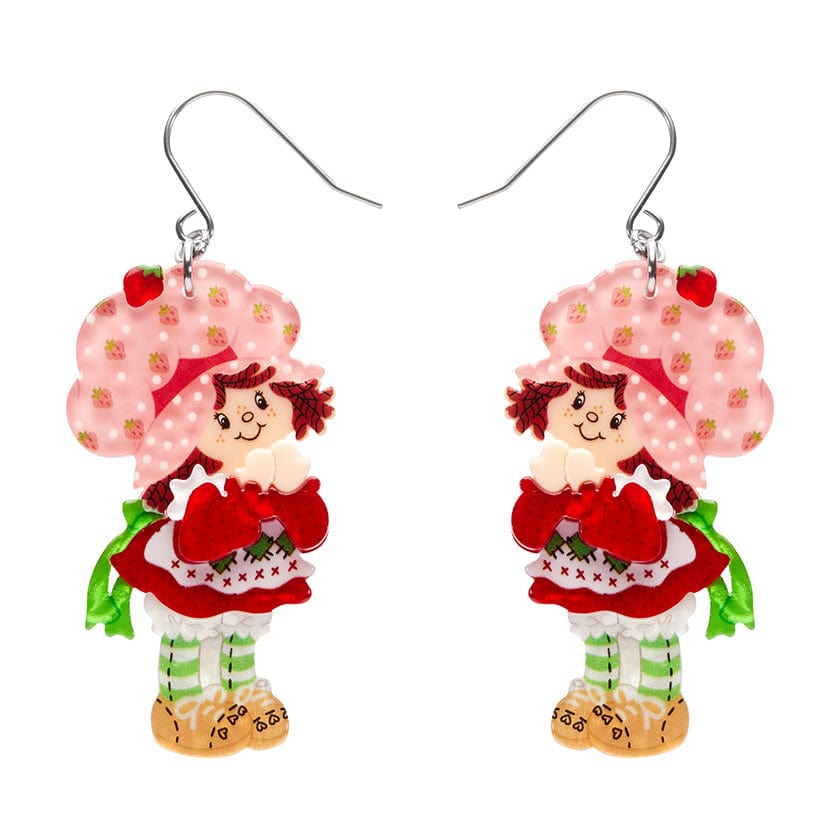 Simple Strawberry Pleasures Drop Earrings  -  Erstwilder  -  Quirky Resin and Enamel Accessories