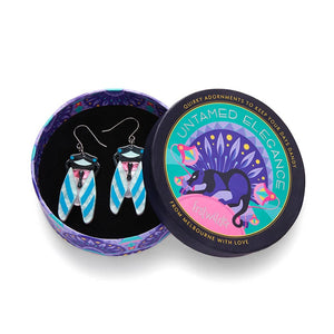 Deco Cicada Drop Earrings  -  Erstwilder  -  Quirky Resin and Enamel Accessories