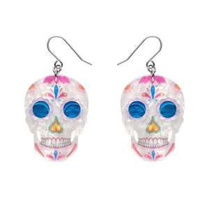 Dia De Los Muertos Drop Earrings  -  Erstwilder  -  Quirky Resin and Enamel Accessories