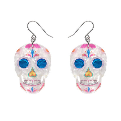 Dia De Los Muertos Drop Earrings  -  Erstwilder  -  Quirky Resin and Enamel Accessories