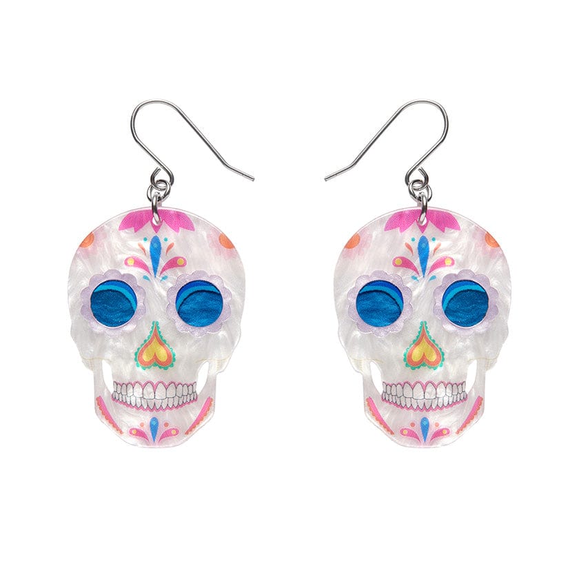 Day of the dead skull earrings on sale