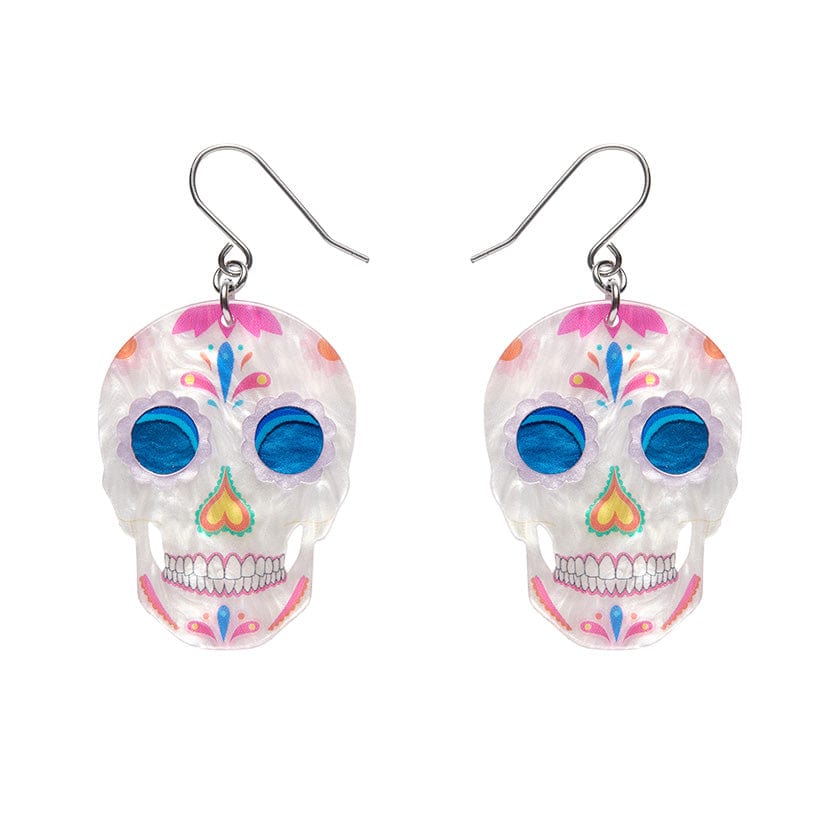 Dia De Los Muertos Drop Earrings  -  Erstwilder  -  Quirky Resin and Enamel Accessories