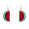Viva la Vida Watermelons Drop Earrings  -  Erstwilder  -  Quirky Resin and Enamel Accessories