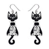 It’s Kitty Time Drop Earrings  -  Erstwilder  -  Quirky Resin and Enamel Accessories