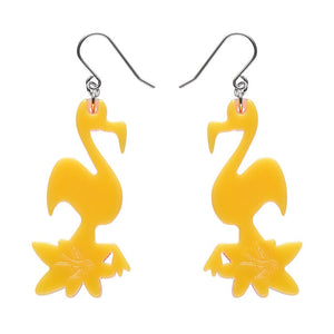 Let's Flamingle Drop Earrings  -  Erstwilder  -  Quirky Resin and Enamel Accessories