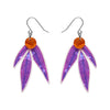 Gainful Gum Leaves Drop Earrings  -  Erstwilder  -  Quirky Resin and Enamel Accessories