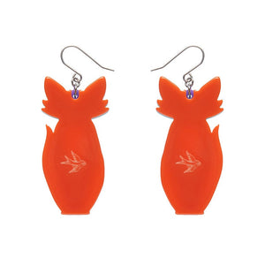 Varuka Fox Drop Earrings  -  Erstwilder  -  Quirky Resin and Enamel Accessories