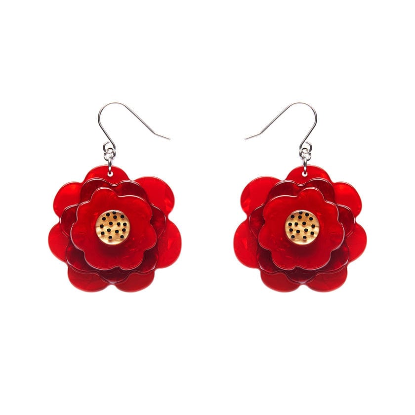 Rosalita's Garden Drop Earrings  -  Erstwilder  -  Quirky Resin and Enamel Accessories