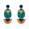 Secret Scarab Drop Earrings  -  Erstwilder  -  Quirky Resin and Enamel Accessories