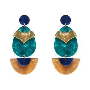 Secret Scarab Drop Earrings  -  Erstwilder  -  Quirky Resin and Enamel Accessories