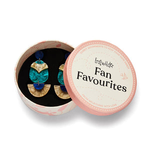 Secret Scarab Drop Earrings  -  Erstwilder  -  Quirky Resin and Enamel Accessories