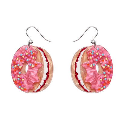 Donut Cake Drop Earrings  -  Erstwilder  -  Quirky Resin and Enamel Accessories