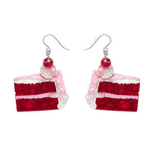 Romance Isn't Dead Cake Drop Earrings  -  Erstwilder  -  Quirky Resin and Enamel Accessories
