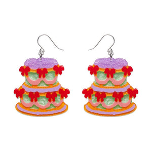Vintage Dreams Showstopper Cake Drop Earrings  -  Erstwilder  -  Quirky Resin and Enamel Accessories