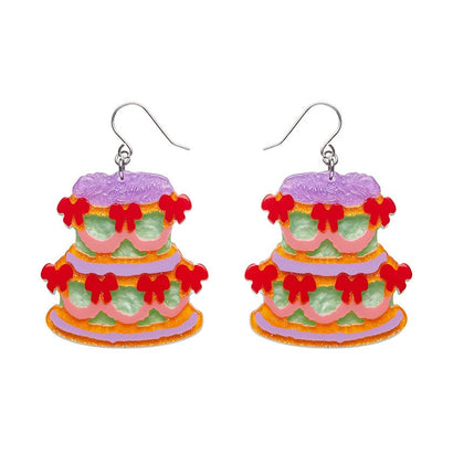 Vintage Dreams Showstopper Cake Drop Earrings  -  Erstwilder  -  Quirky Resin and Enamel Accessories