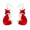 Charming Fox Drop Earrings  -  Erstwilder  -  Quirky Resin and Enamel Accessories