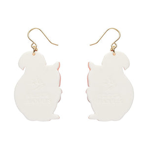 Cheeky Squirrel Drop Earrings  -  Erstwilder  -  Quirky Resin and Enamel Accessories