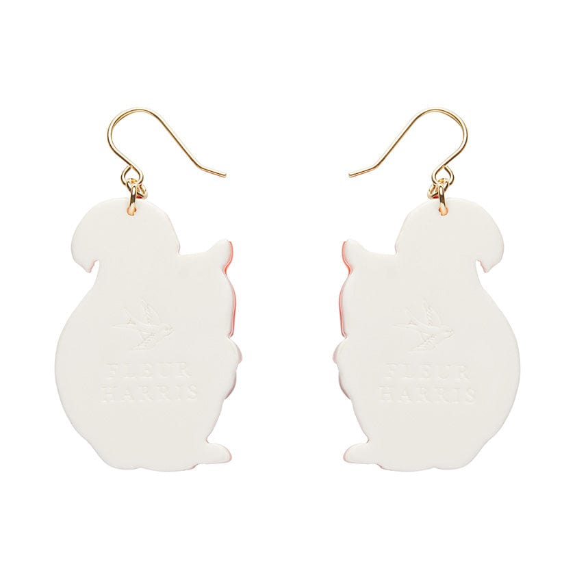 Cheeky Squirrel Drop Earrings  -  Erstwilder  -  Quirky Resin and Enamel Accessories