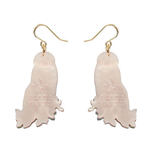 Regal Woodland Owl Drop Earrings  -  Erstwilder  -  Quirky Resin and Enamel Accessories