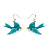 Graceful Swallow Drop Earrings  -  Erstwilder  -  Quirky Resin and Enamel Accessories