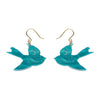 Graceful Swallow Drop Earrings  -  Erstwilder  -  Quirky Resin and Enamel Accessories