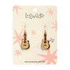 Guitar Blues Enamel Drop Earrings  -  Erstwilder  -  Quirky Resin and Enamel Accessories