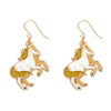 Princely Steed Enamel Drop Earrings  -  Erstwilder  -  Quirky Resin and Enamel Accessories