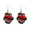 King of Cobras Enamel Drop Earrings  -  Erstwilder  -  Quirky Resin and Enamel Accessories