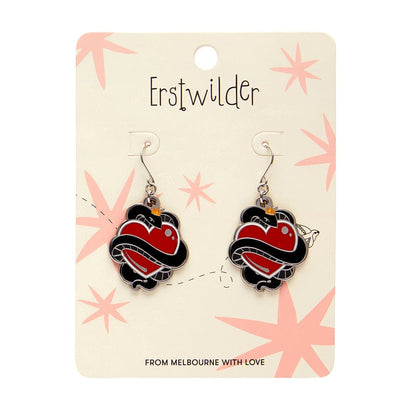 King of Cobras Enamel Drop Earrings  -  Erstwilder  -  Quirky Resin and Enamel Accessories