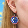Timely Tale Enamel Drop Earrings  -  Erstwilder  -  Quirky Resin and Enamel Accessories