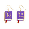 Next Chapter Enamel Drop Earrings  -  Erstwilder  -  Quirky Resin and Enamel Accessories