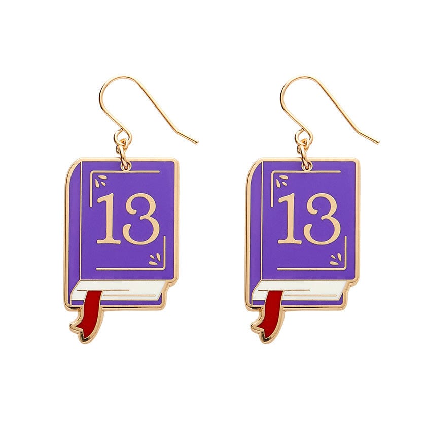 Next Chapter Enamel Drop Earrings  -  Erstwilder  -  Quirky Resin and Enamel Accessories