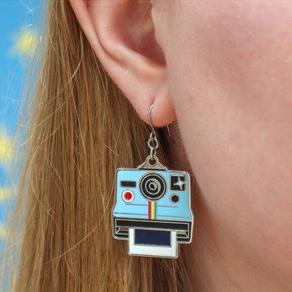 Picture of Us Enamel Drop Earrings  -  Erstwilder  -  Quirky Resin and Enamel Accessories