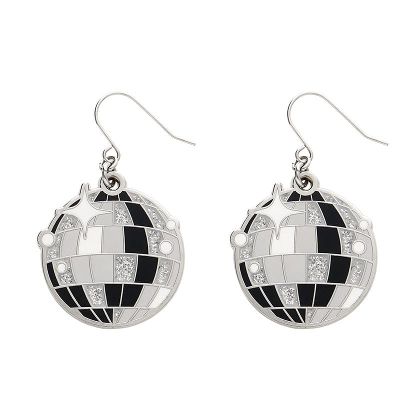 Mosaic Mirror Enamel Drop Earrings  -  Erstwilder  -  Quirky Resin and Enamel Accessories
