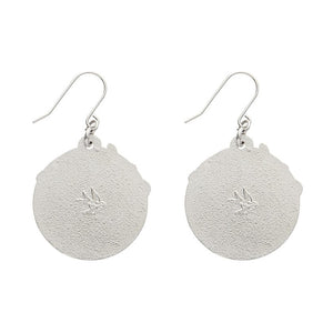 Mosaic Mirror Enamel Drop Earrings  -  Erstwilder  -  Quirky Resin and Enamel Accessories