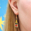 Bubble Trouble Enamel Drop Earrings  -  Erstwilder  -  Quirky Resin and Enamel Accessories