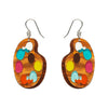 In Living Colour Drop Earrings  -  Erstwilder  -  Quirky Resin and Enamel Accessories