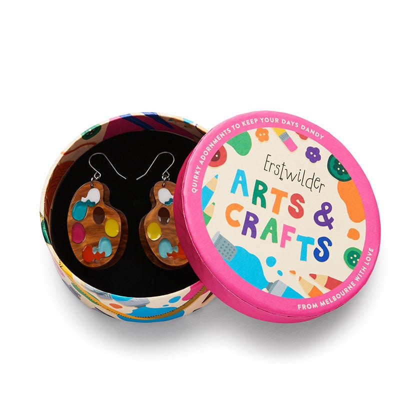In Living Colour Drop Earrings  -  Erstwilder  -  Quirky Resin and Enamel Accessories