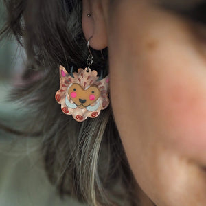 The Last Petal Drop Earrings  -  Erstwilder  -  Quirky Resin and Enamel Accessories