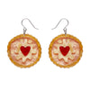Jammie Dodger Drop Earrings  -  Erstwilder  -  Quirky Resin and Enamel Accessories