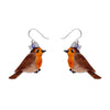 Rosie the Robin Drop Earrings  -  Erstwilder  -  Quirky Resin and Enamel Accessories