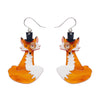 Felix the Fox Drop Earrings  -  Erstwilder  -  Quirky Resin and Enamel Accessories