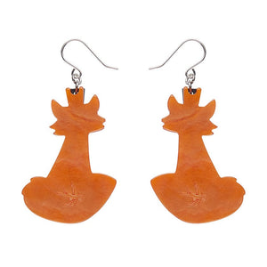 Felix the Fox Drop Earrings  -  Erstwilder  -  Quirky Resin and Enamel Accessories