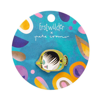 The Bedazzling Butterflyfish Enamel Pin  -  Erstwilder  -  Quirky Resin and Enamel Accessories