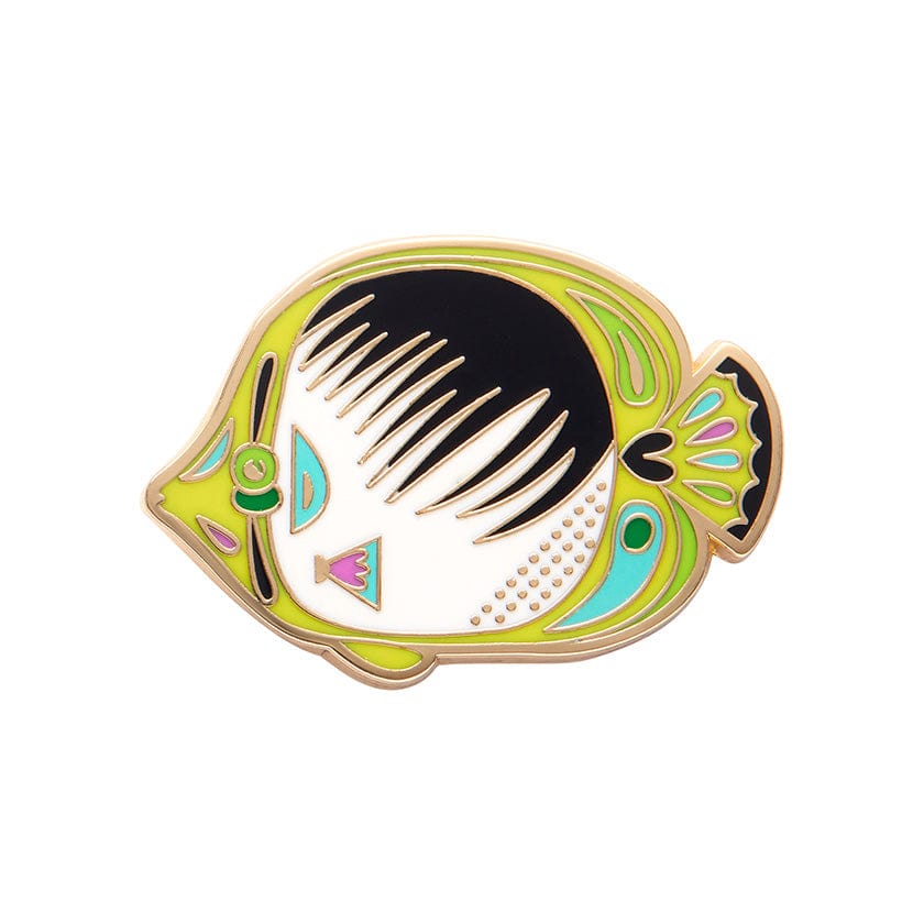 The Bedazzling Butterflyfish Enamel Pin  -  Erstwilder  -  Quirky Resin and Enamel Accessories