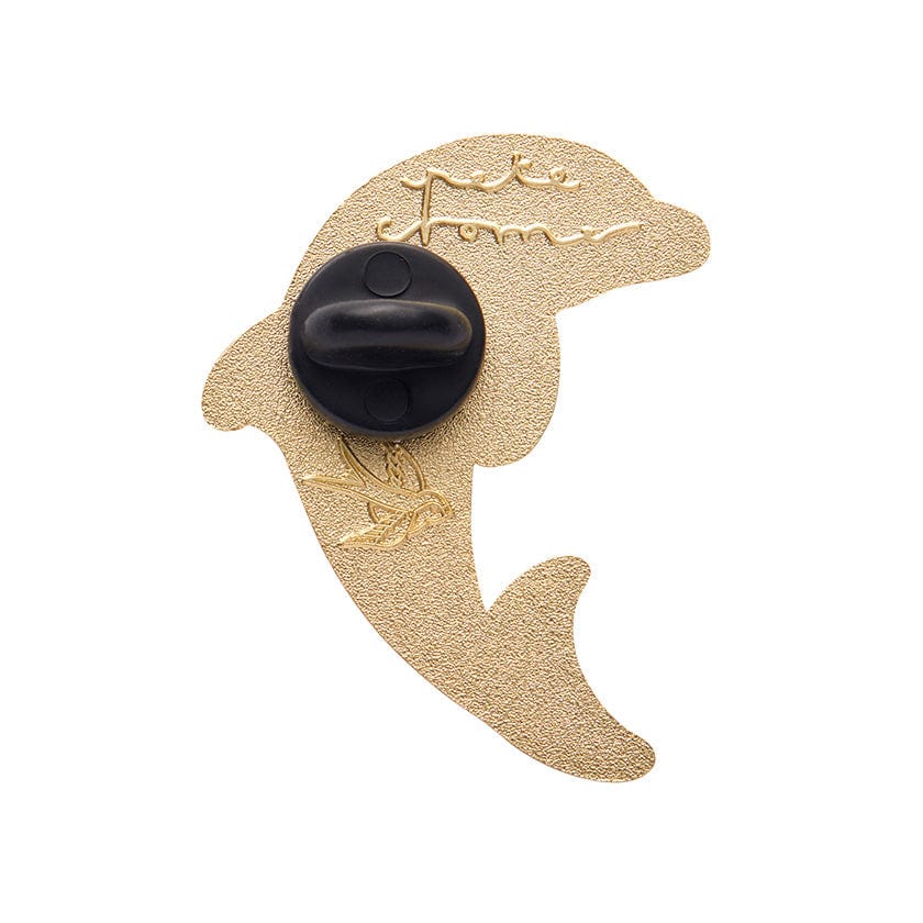 The Boastful Bottlenose Dolphin Enamel Pin  -  Erstwilder  -  Quirky Resin and Enamel Accessories