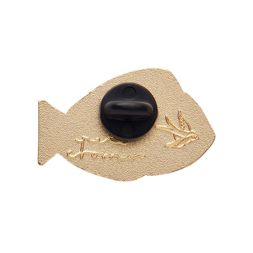 The Sartorial Surgeon Fish Enamel Pin  -  Erstwilder  -  Quirky Resin and Enamel Accessories