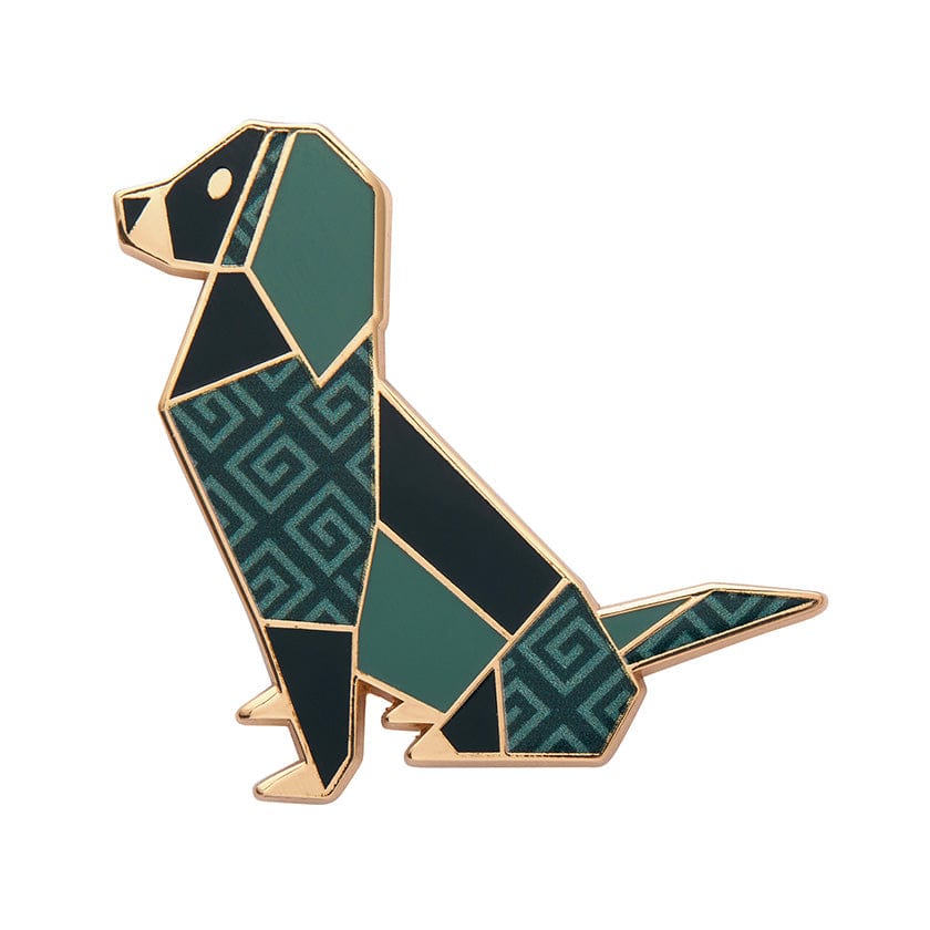 Give the Dog a Bone Enamel Pin  -  Erstwilder  -  Quirky Resin and Enamel Accessories